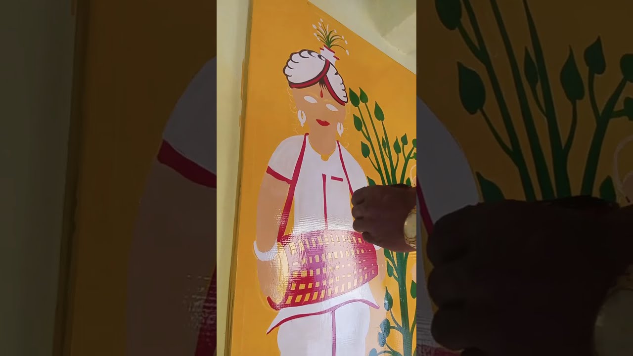 करमा पूजा पेटिंग/करमा नृत्य पेटिंग |rama art's ambikapur #Karma#painting #chitra