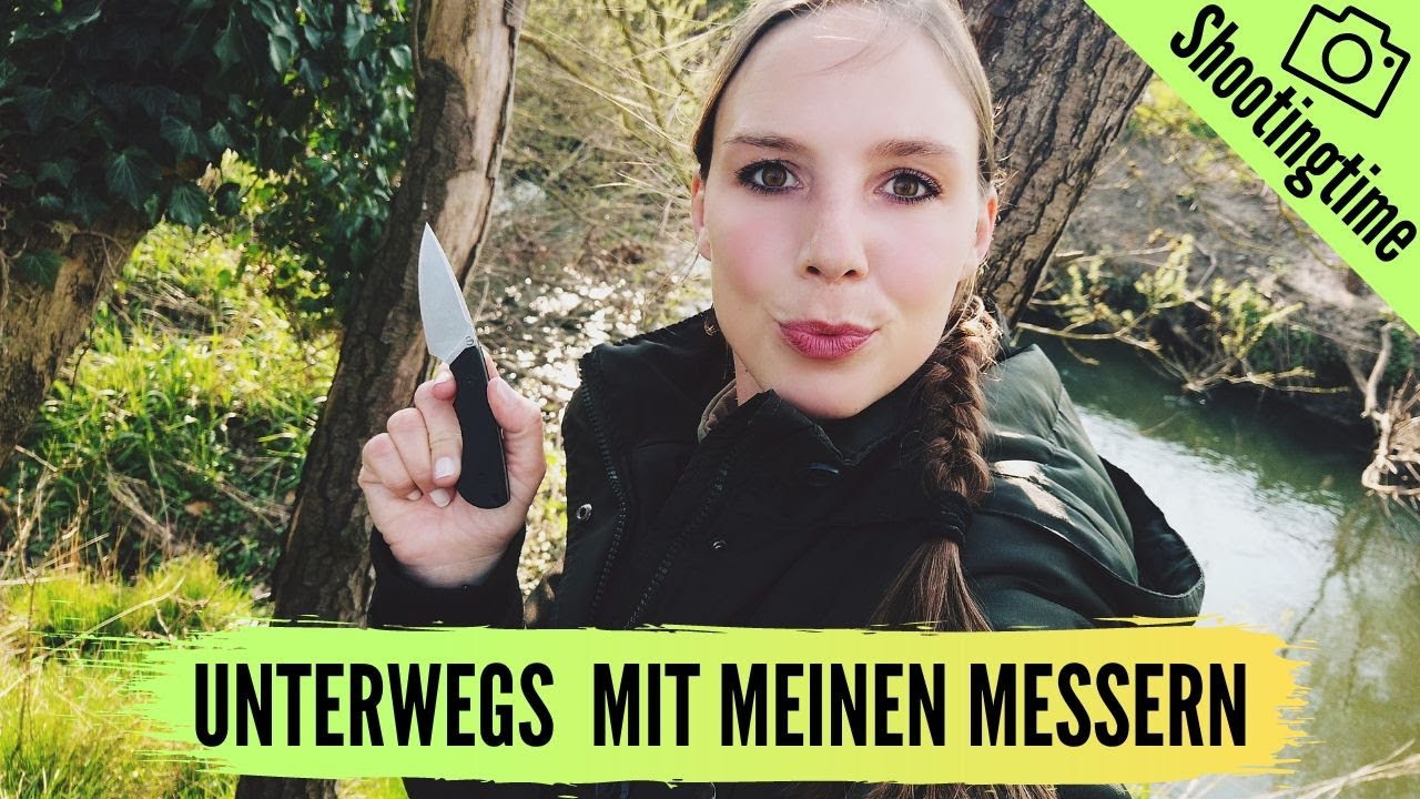 Unterwegs mit meinen Messern😊Frühlings-Shooting !!