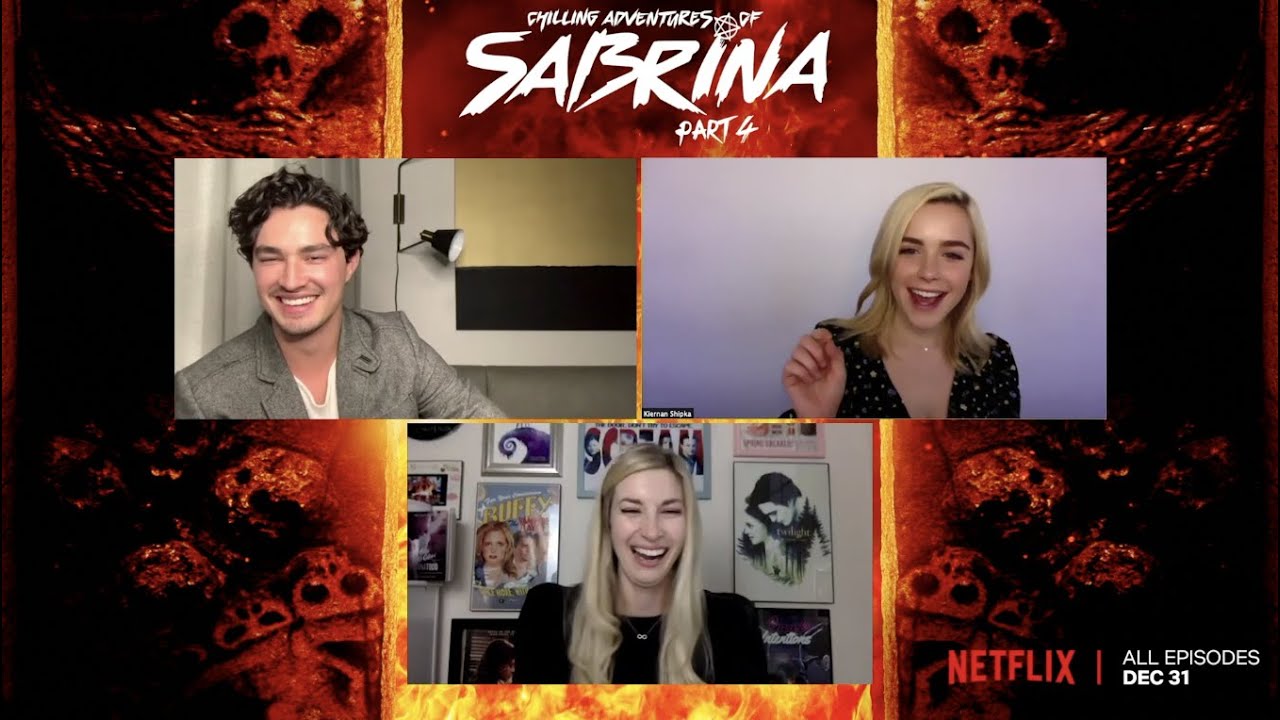 CHILLING ADVENTURES OF SABRINA PART 4 - Kiernan Shipka and Gavin Leatherwood Interview, Netflix