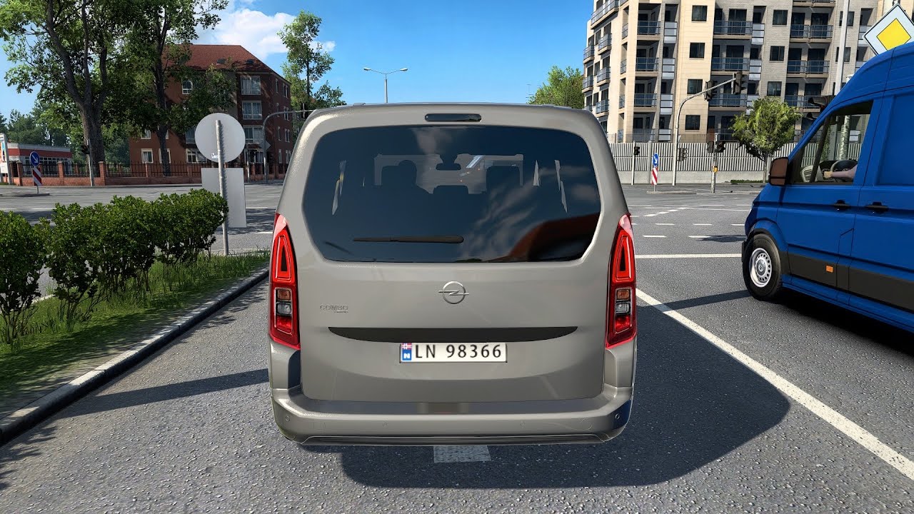 Opel Combo 2023 🚐 | Realistic Steering Wheel Gameplay | ETS2 1.57