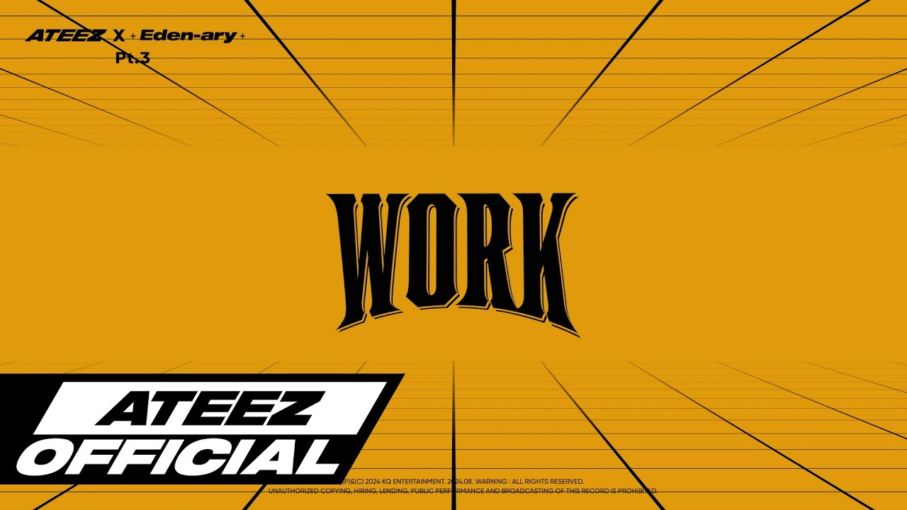 ATEEZ(에이티즈) 'WORK Pt.3 - ATEEZ X Eden-ary' Lyric Video