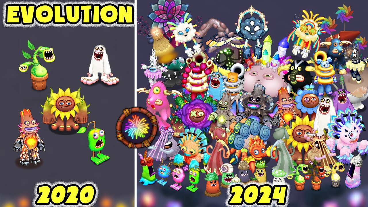 Light Island Evolution: Full Songs (All Common, Rare & Epic) | My Singing Monsters