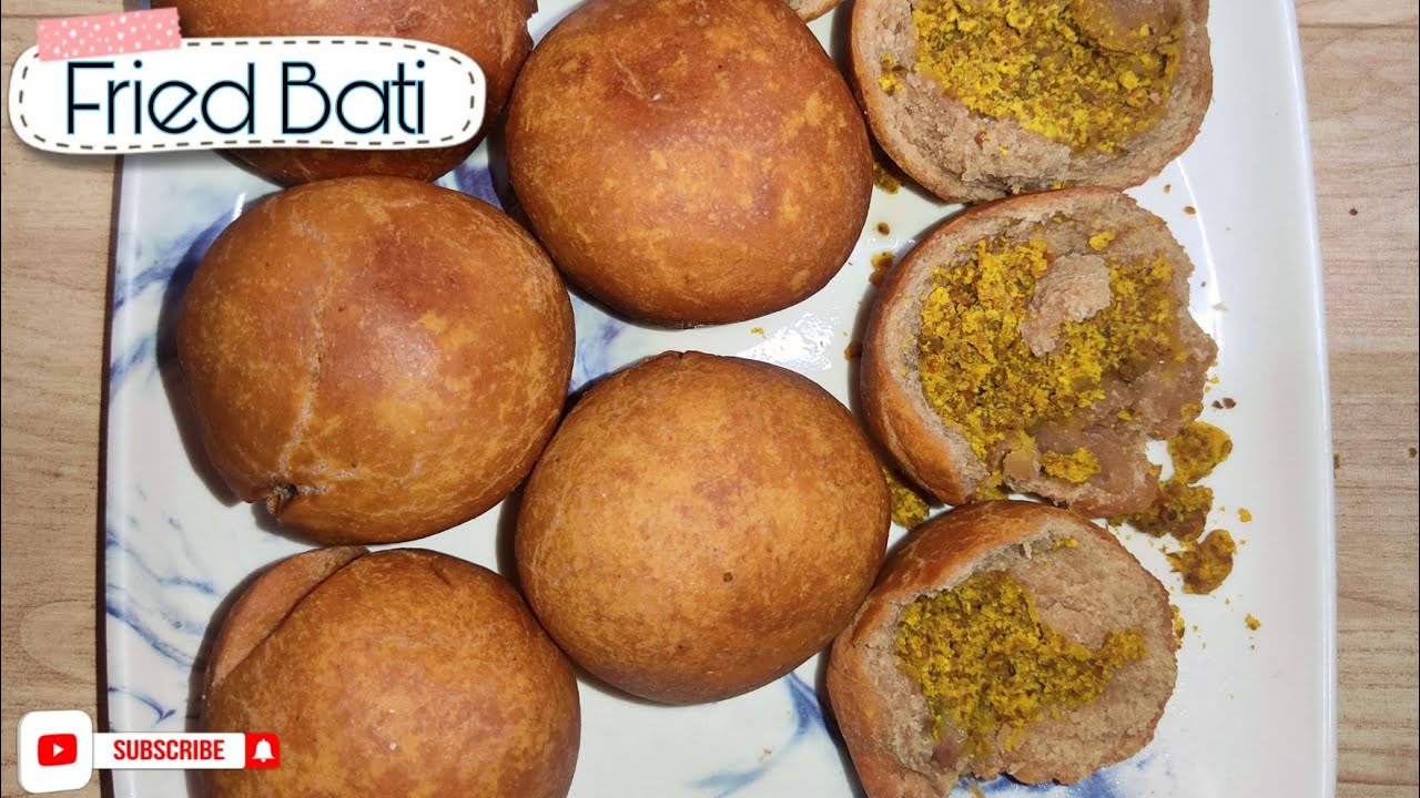 Fried Bati Recipe 😋 || Super Kitchen