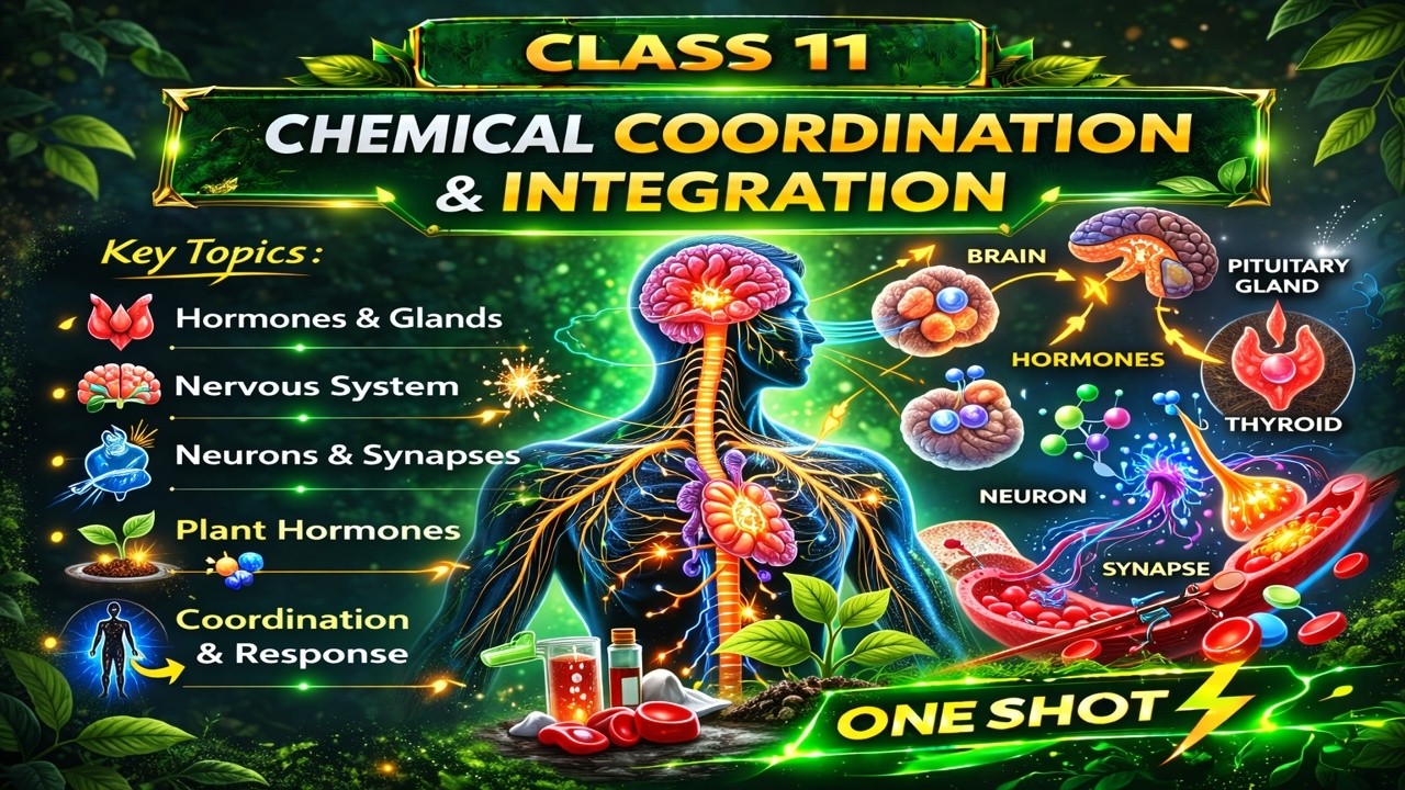 CBSE 11 класс || Биология || Химическая координация и интеграция || Анимация || на английском языке