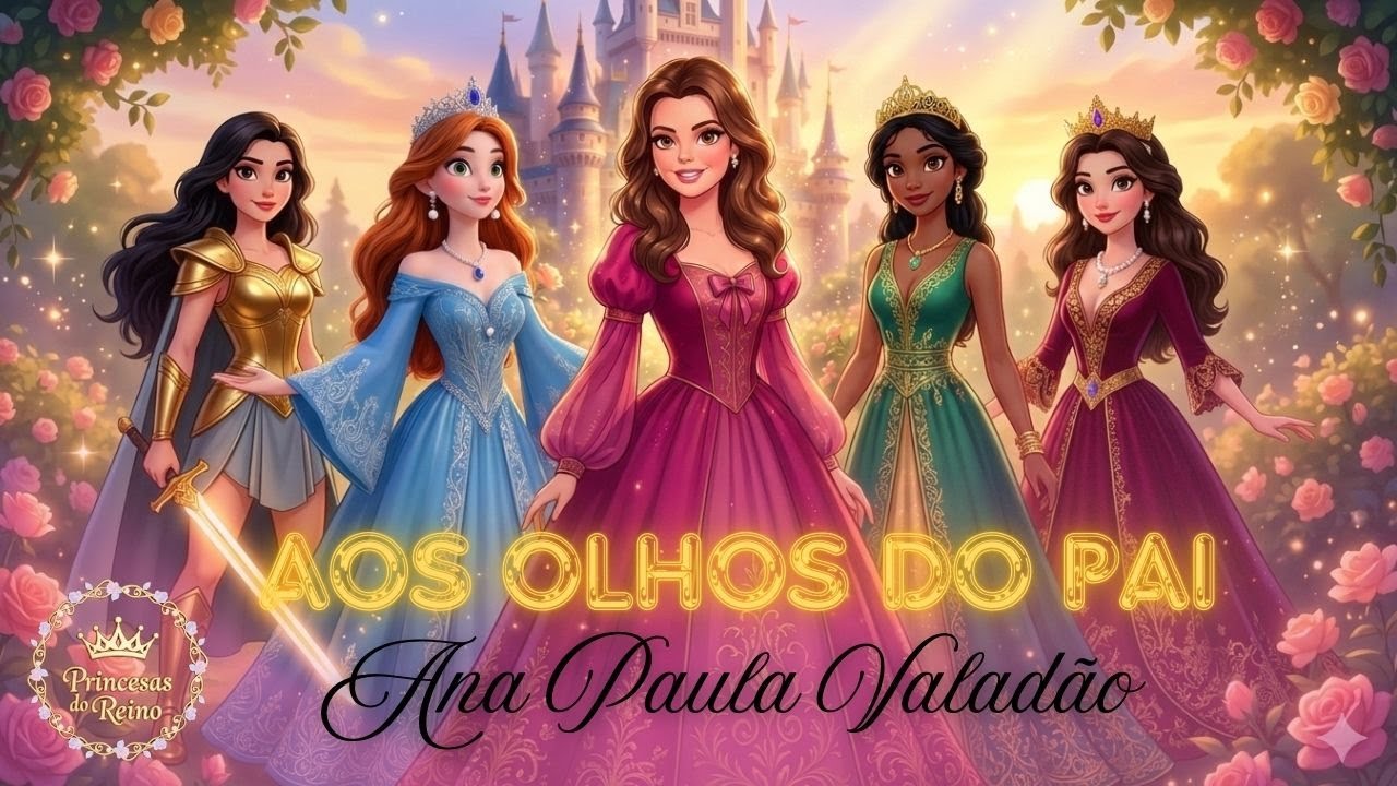 AOS OLHOS DO PAI- ANA PAULA VALADÃO | PRINCESAS DO REINO | Música Infantil Gospel | Estilo Disney