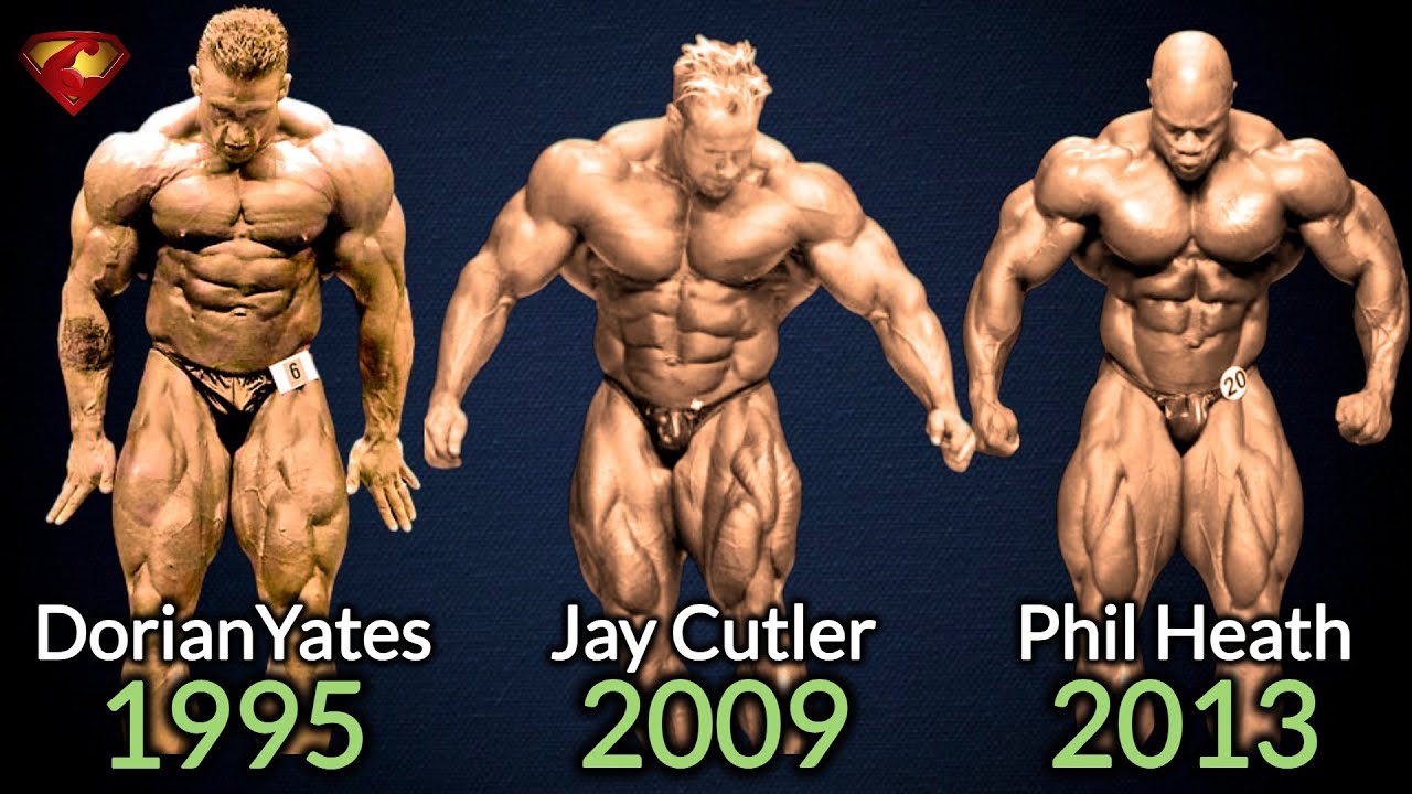 Dorian Yates vs Jay Cutler vs Phil Heath ('95 vs '09 vs '13)