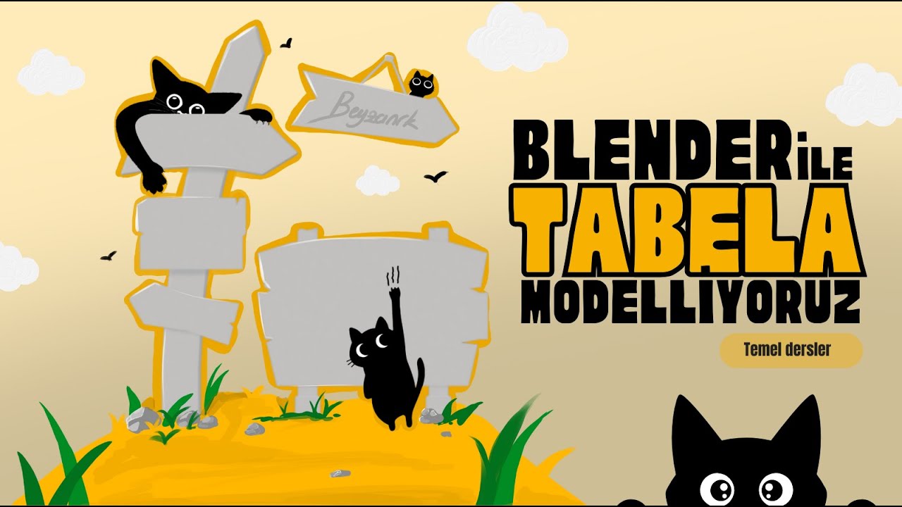 Blender ile Tabela modelliyoruz! #blender #blender3d #blendertutorial #3dart #blenderders