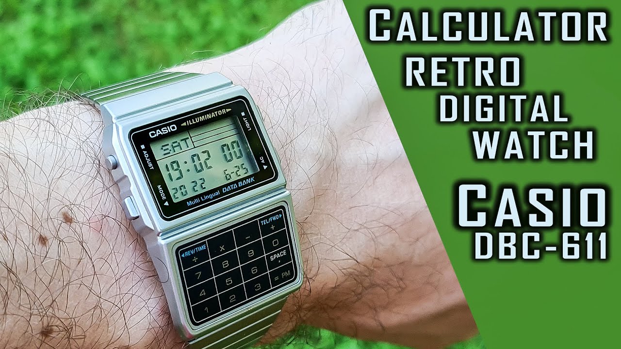 Casio DBC-611 Retro style watch review (Databank &  calculator) #Casio #casiowatch #gedmislaguna