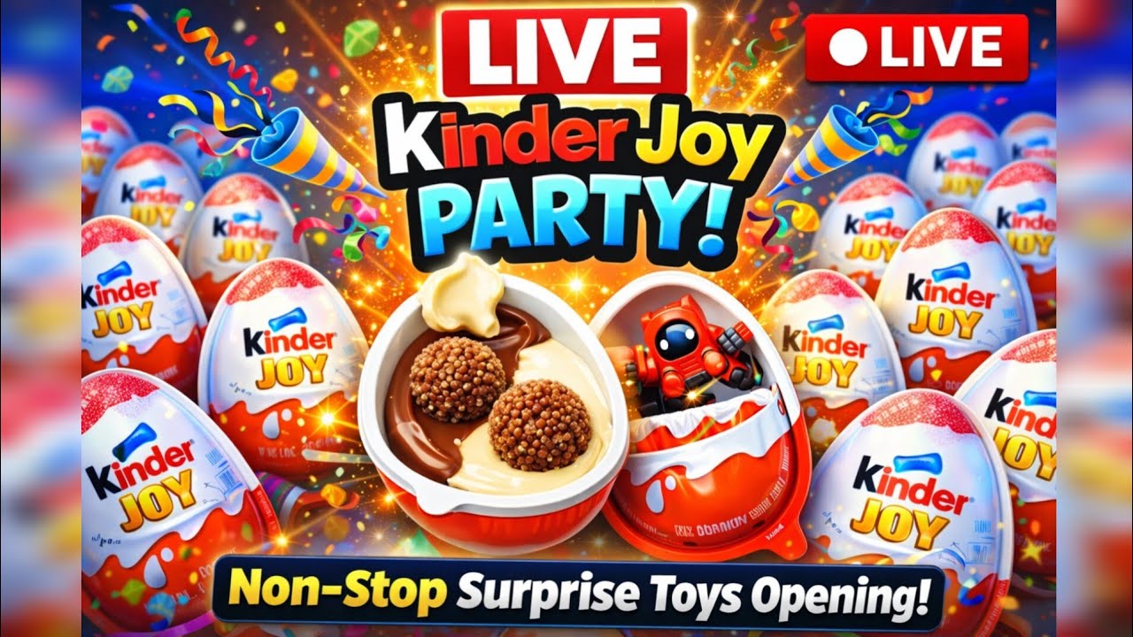 satisfied video with candy asmr | kinder joy opening #asmr#livestream