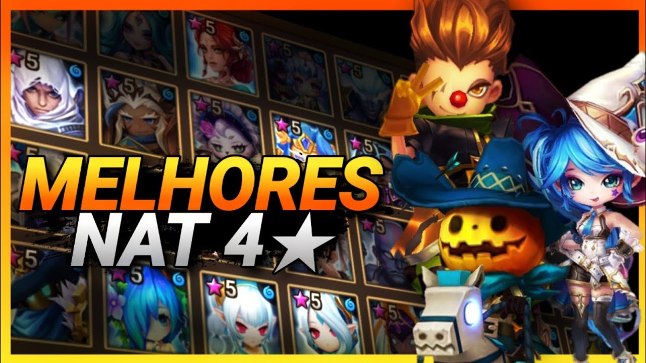 MELHORES NAT 4★ para ESCOLHER no EVENTO ! Summoners War