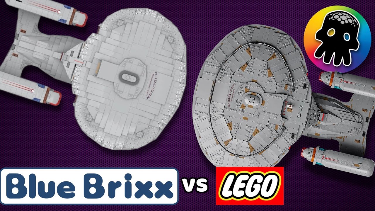 Bluebrixx vs LEGO - Is Bluebrixx's Enterprise D really better than LEGO's?