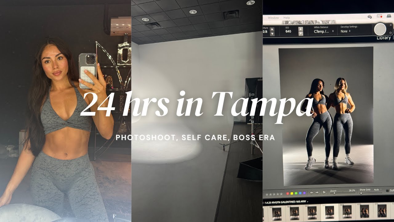 24 HRS IN TAMPA! | photoshoot, self care & in my boss girl era!