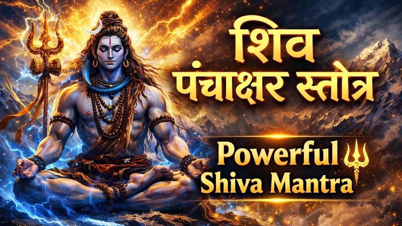 Shiv Panchakshara Stotram | Powerful Shiva Mantra | Om Namah Shivaya | Mahadev Bhakti