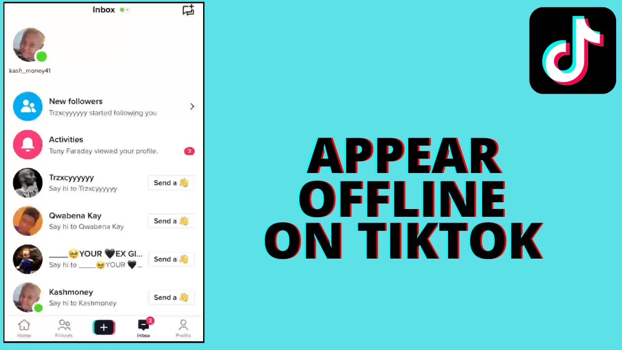 Как выглядеть офлайн в TikTok