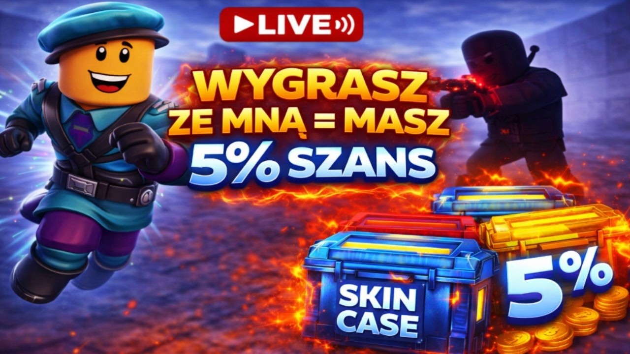 WYGRASZ ZE MNĄ = MASZ 5% SZANS NA WYGRANIE SKIN CASE W RIVALS W ROBLOX!