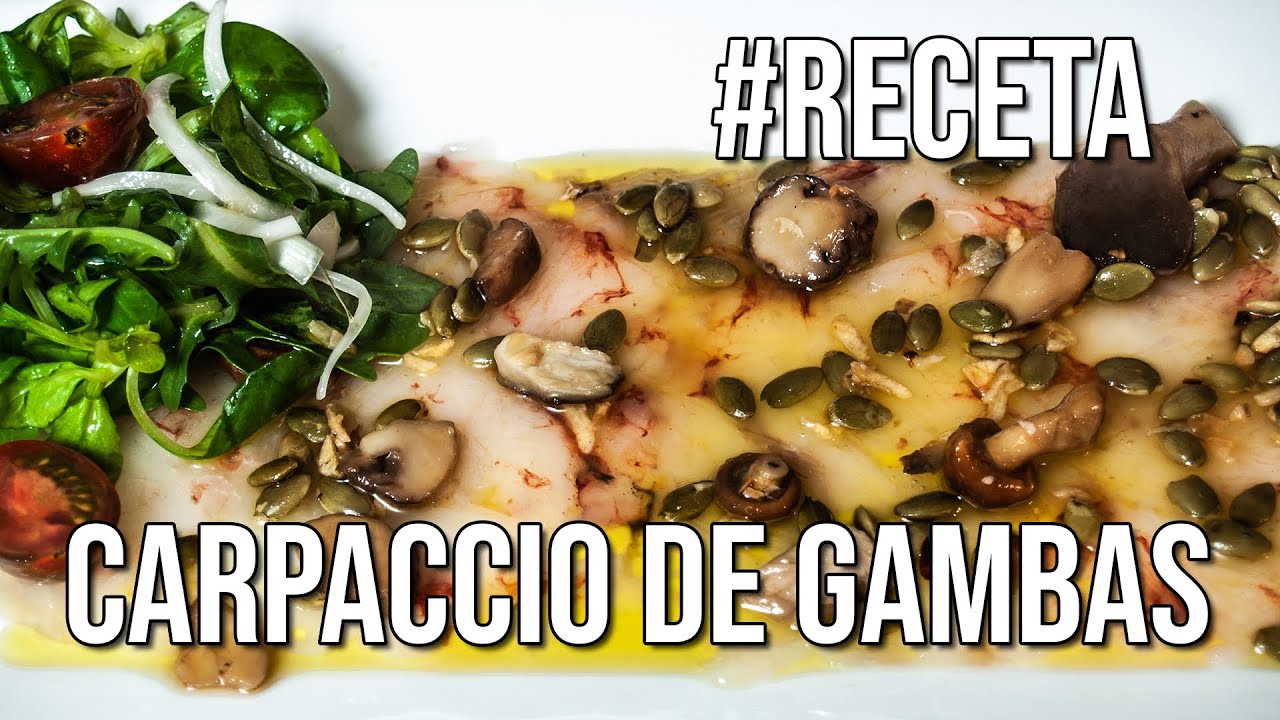 Carpaccio de Gambas #Receta