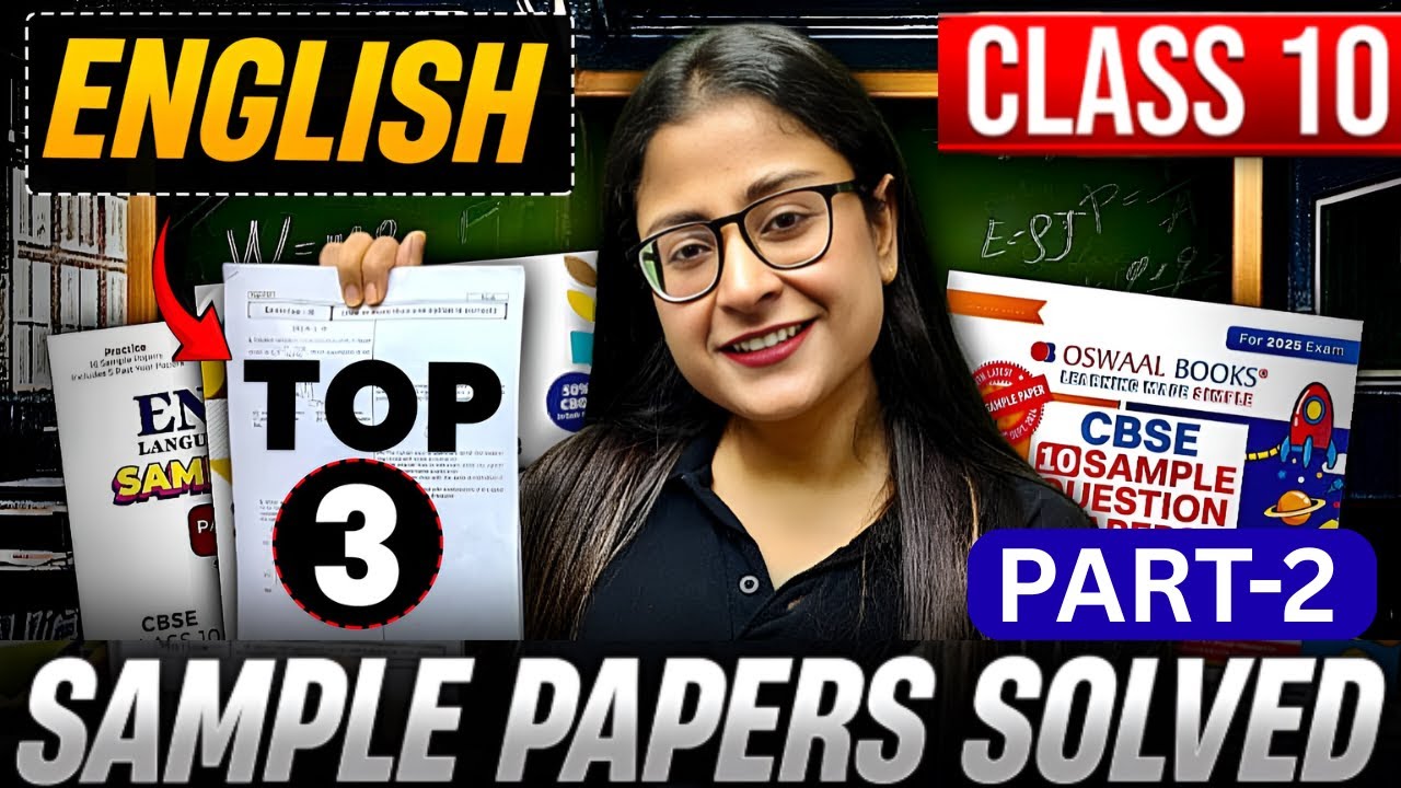 Class 10 English 🔥 Sample Paper Solution 🔥 Detailed Solution | CBSE 2026 | Nikita Singh