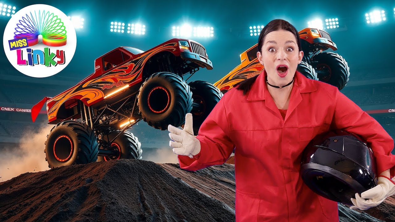 MONSTER TRUCK Movement and Exercise Song💥 | Monster Jam Adventure | Miss Linky Dance Songs for Kids