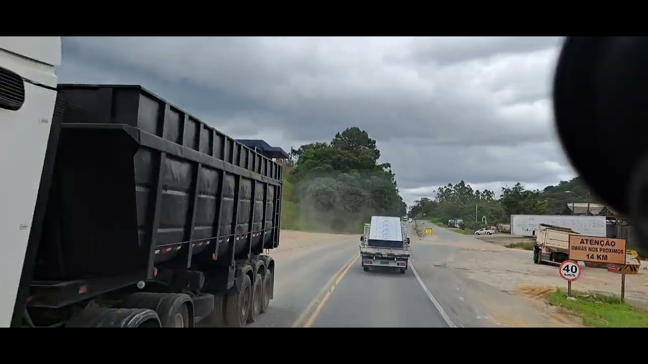Viajando de Barra Velha SC sentido  Corupá  SC via BR 280