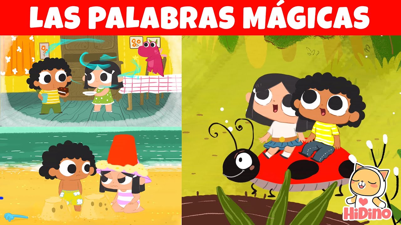 Las Palabras M&aacute;gicas  🎩| Gracias, Perd&oacute;n y Por Favor | HiDino Canciones Para Ni&ntilde;os