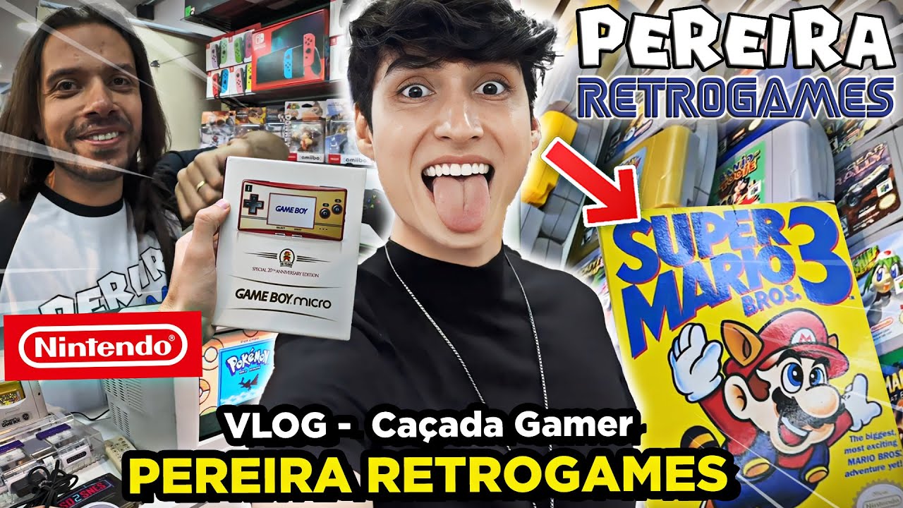 Caçada Gamer de RARIDADES no Novo Maior Paraíso dos Games em São Paulo! | @Pereira Retrogames