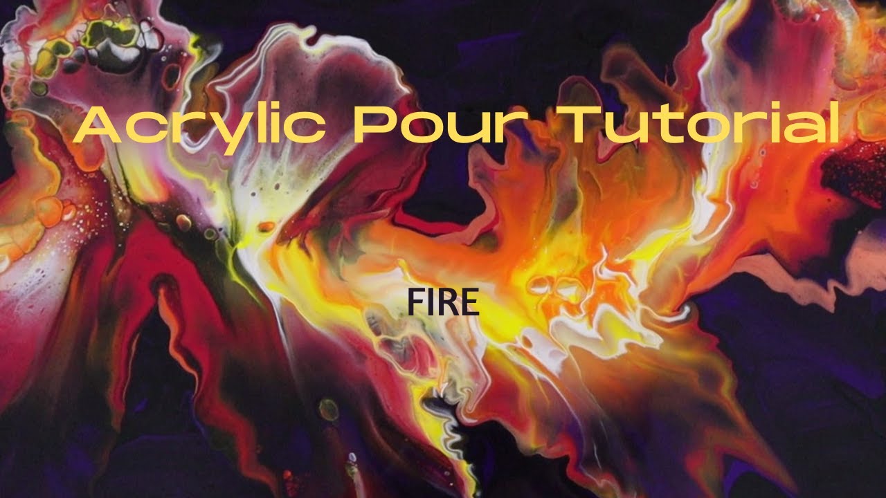 Acrylic Pour Color Combinations// Fire Pour Tutorial