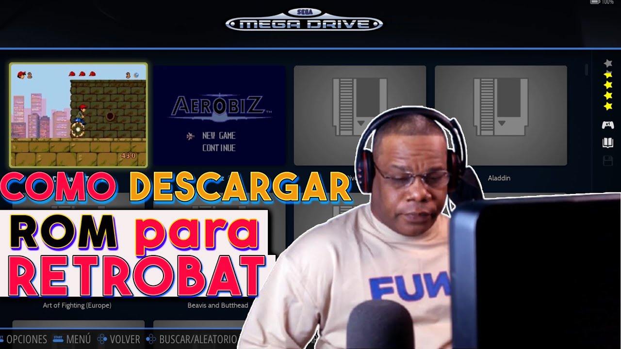 como descargar e instalar ROM para retrobat