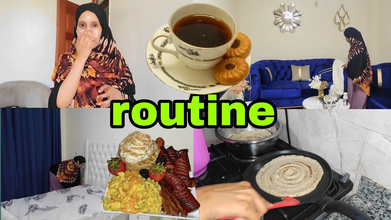 YOUNG SOMALI MOM| Morning Routine Maliinteeyda Waxa Qabtay Cleaning 2024❤🧕🥰