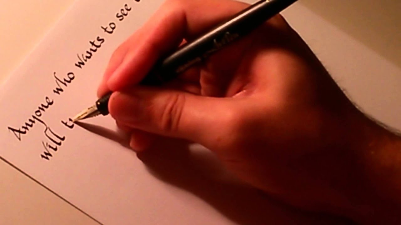Dave's calligraphy sample 3