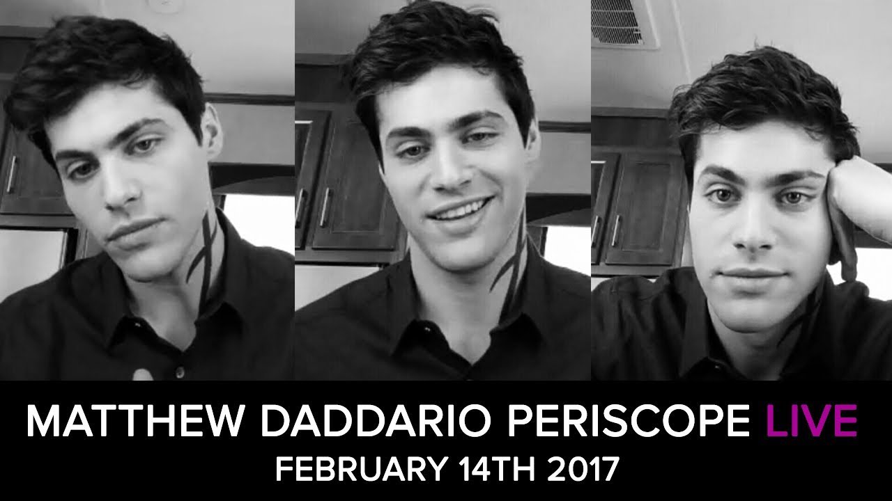 Matthew Daddario's Valentine's Day Periscope - February 14, 2017