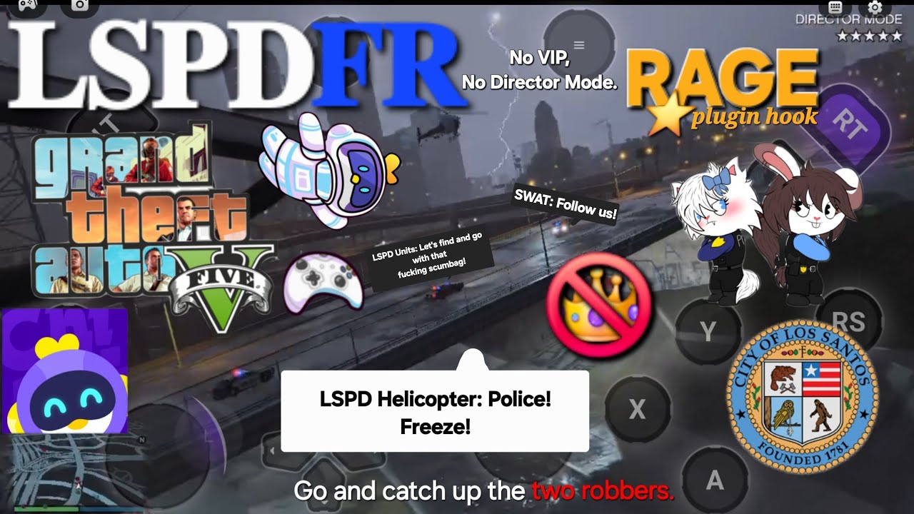 GTA 5 LSPDFR Mod - Playing As A POLICE OFFICER Without Director Mode - Gameplay Android Chikii HD