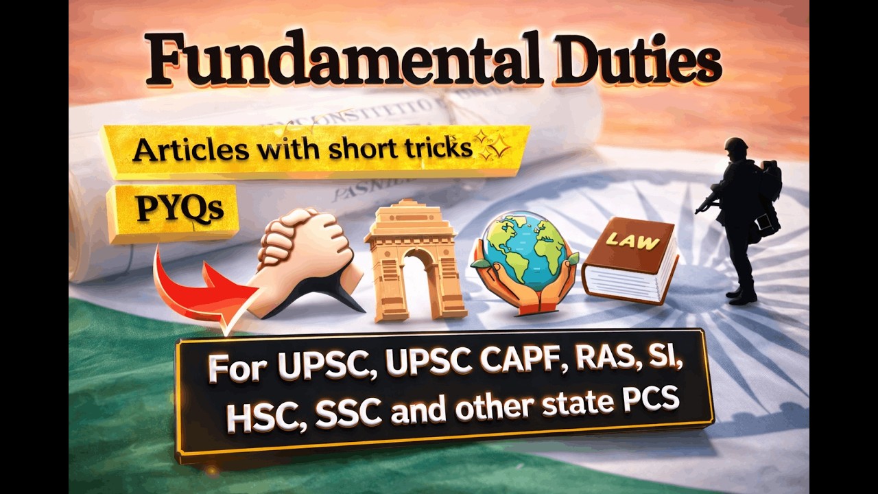 FUNDAMENTAL DUTIES || INDIAN POLITY || WITH SHORT TRICKS