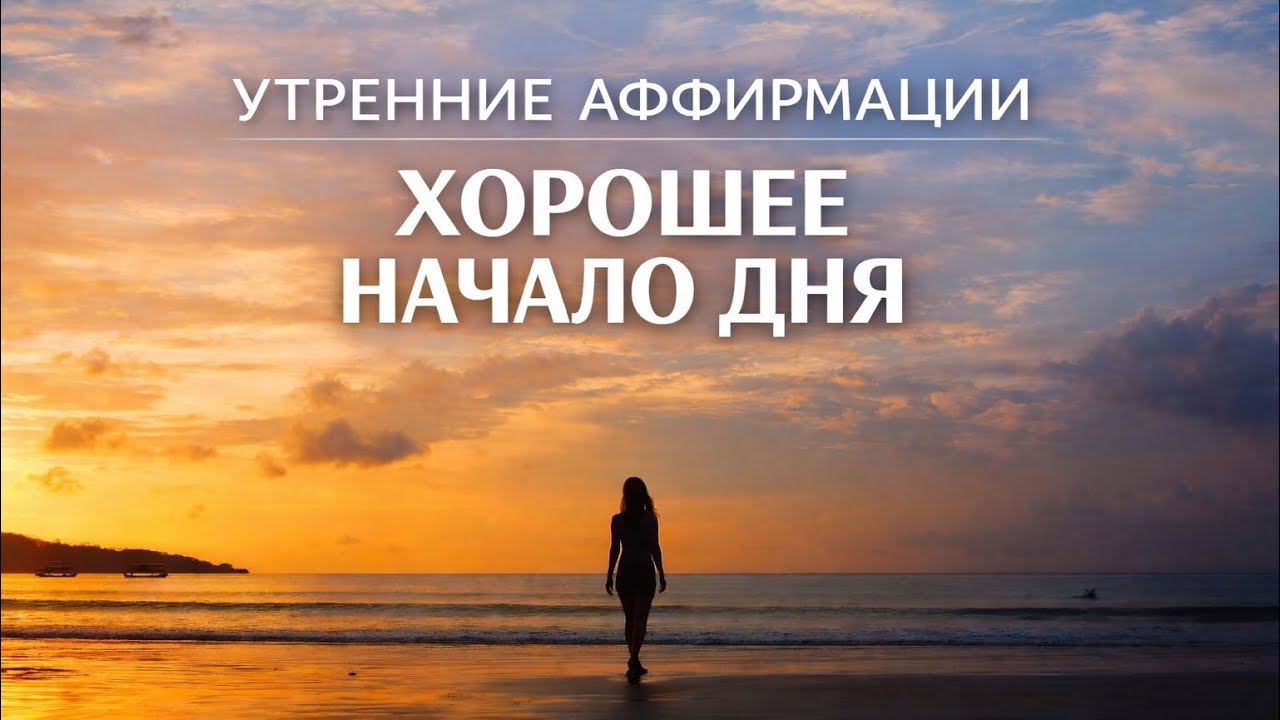 Утренние аффирмации для хорошего начала дня | любовь к себе, энергия и благодарность