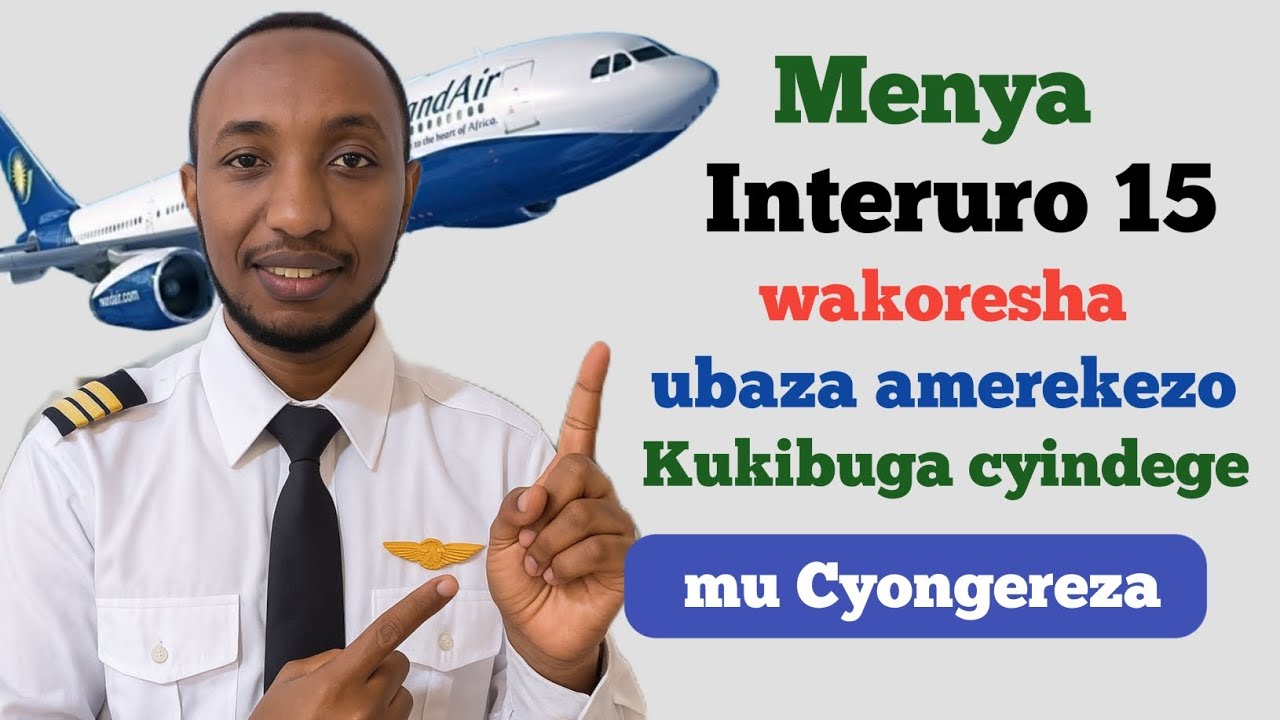 Dore Uko babaza Amerekezo Kukibuga Cyindege mu Cyongereza || Irinde kuyoba learn English 