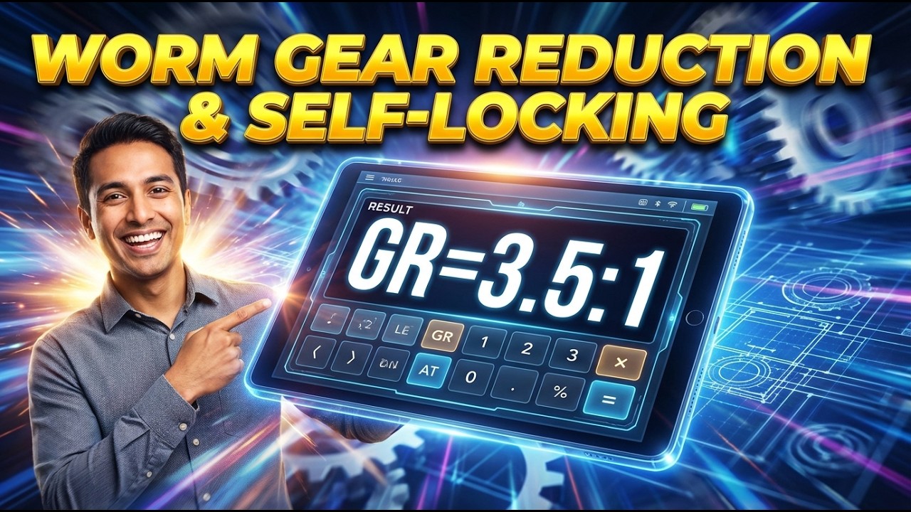 Worm Gear Reduction & Self-Locking Calculator &mdash; How to Use It | Engineering Tool