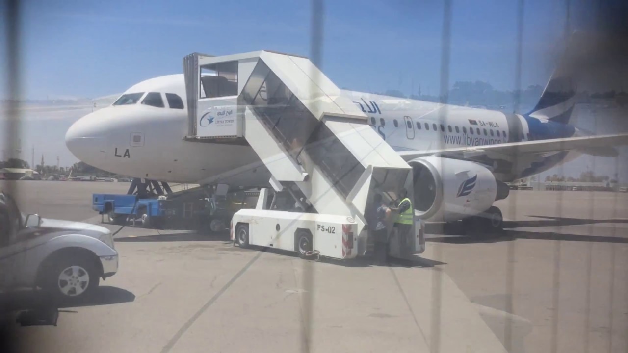 Libyan Wings ✈ الاجنحة الليبية | Airbus A319 | Tunis Carthage to Tripoli Meitiga