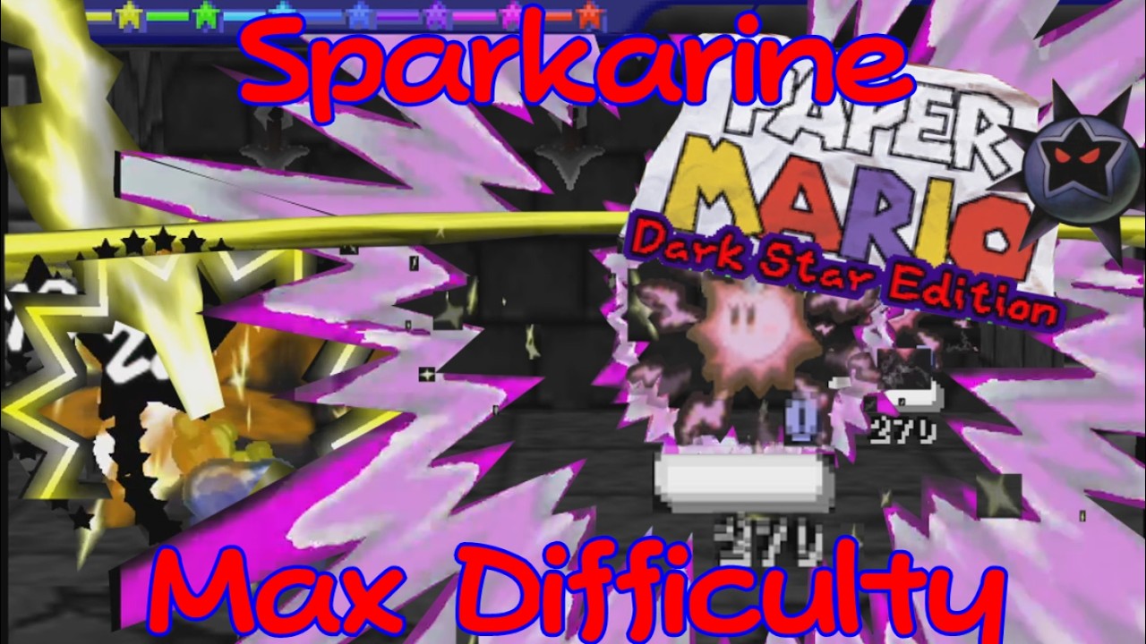 (Triple Curse) Sparkarine Max Difficulty Paper Mario Dark Star Edition