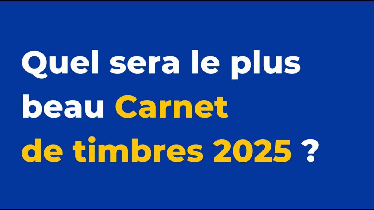 Election du timbre - Quel sera votre carnet de correspondance 2025 préféré ?