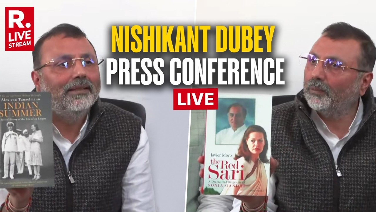 BJP MP Nishikant Dubey LIVE: Parliament Chaos, Rahul Gandhi & Nehru Row Explained