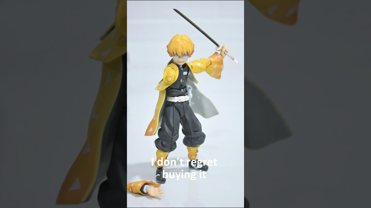 Figma Zenitsu Agatsuma DX Edition Bootleg broke easily 🥲 #shorts #demonslayer #kimetsunoyaiba