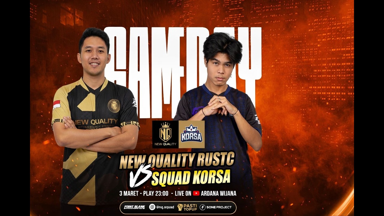 🔴 FRIENDLYMATCH SQUAD KORSA vs NEW QUALITY RUSTIC
