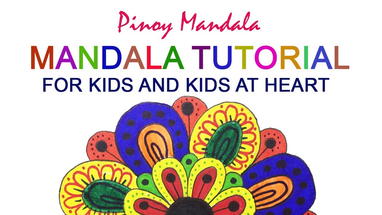 HOW TO DRAW MANDALA? FOR KIDS - ENG