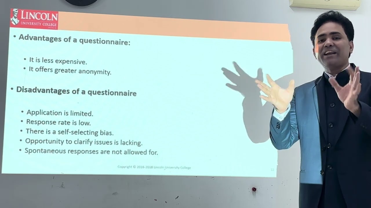 Micro Lecture Topic 7  Questionnaires