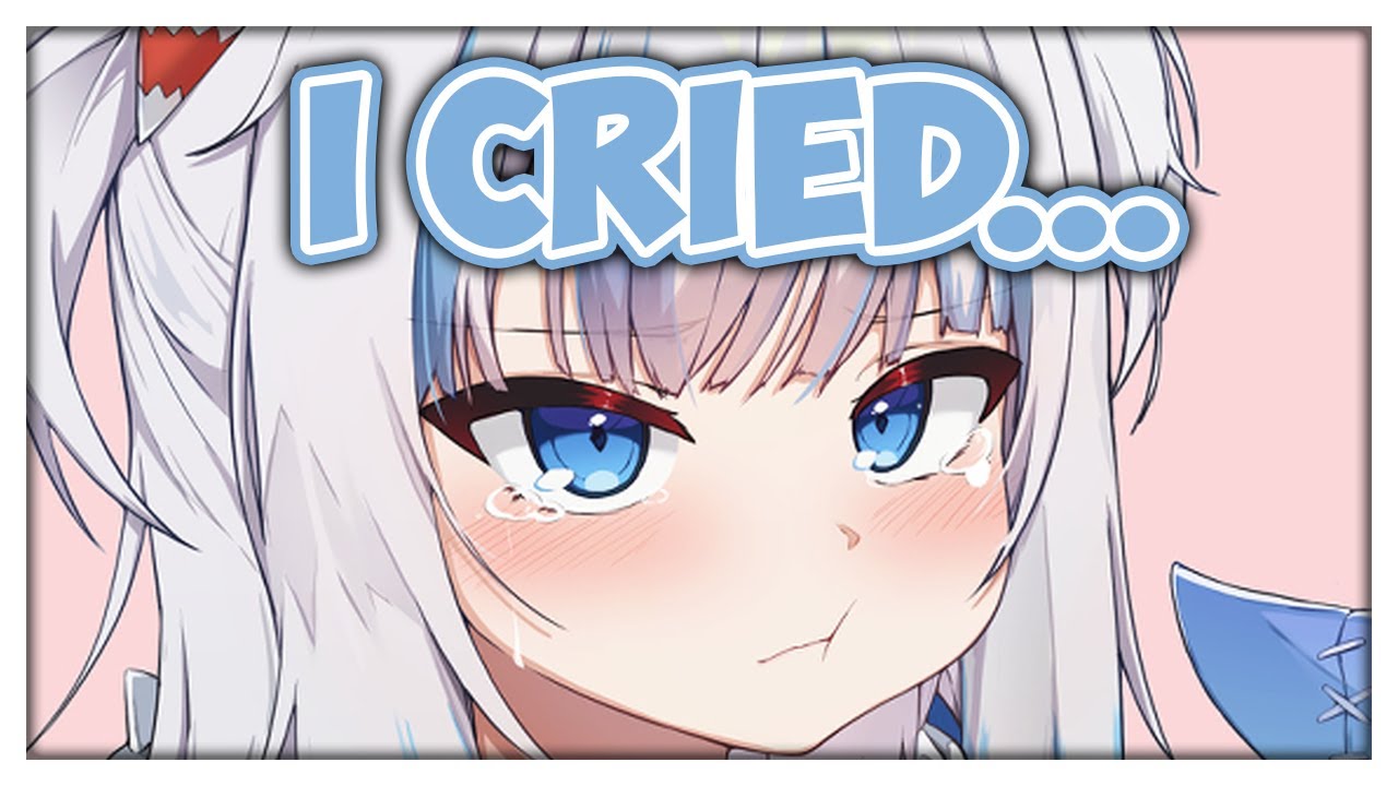 Someone flamed Gura and made her cry...