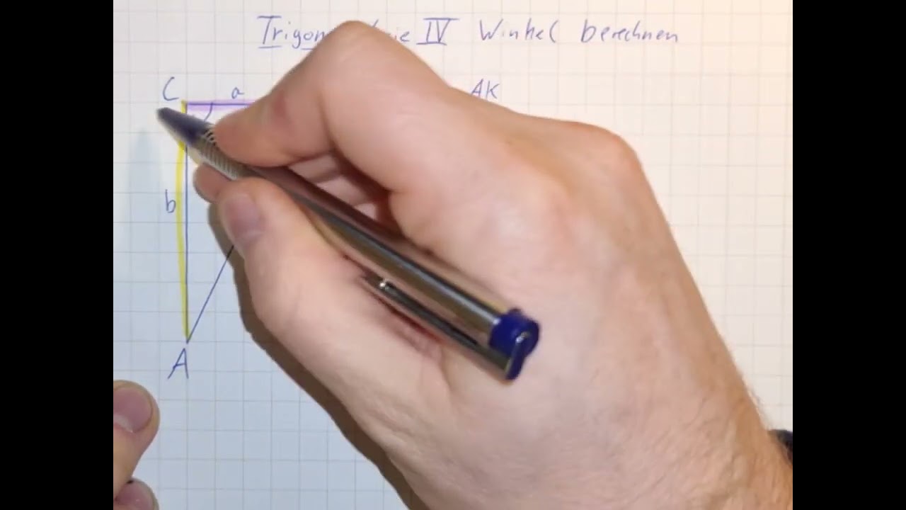 Trigonometrie 4 - Winkel berechnen - Sinus Kosinus Tangens #einfacherklärt 