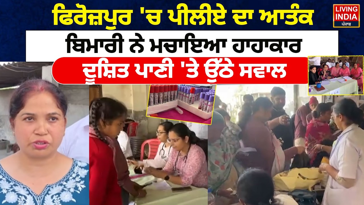 Ferozpur 'ਚ ਪੀਲੀਏ ਦਾ ਆਤੰਕ, ਬਿਮਾਰੀ ਨੇ ਮਚਾਇਆ ਹਾਹਾਕਾਰ, ਦੂਸ਼ਿਤ ਪਾਣੀ 'ਤੇ ਉੱਠੇ ਸਵਾਲ |Jaundice Out break