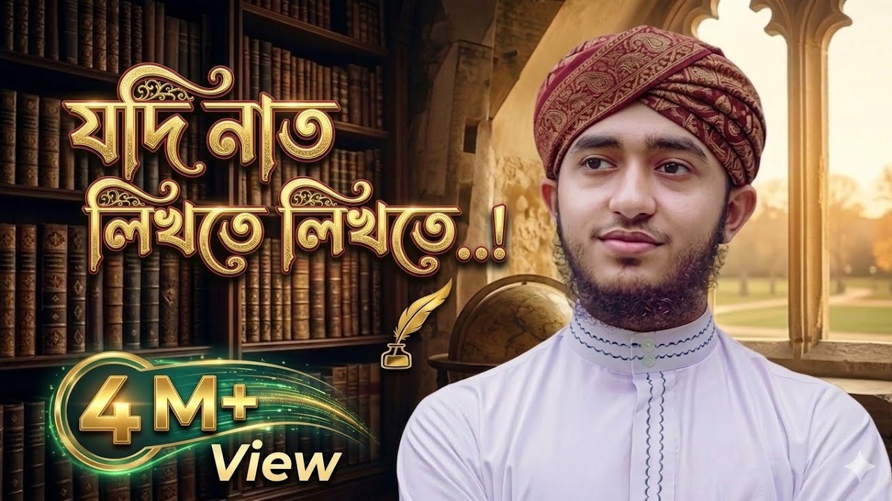 যদি নাত লিখতে লিখতে চোখে ঘুম চলে আসে /jodi naat likhte likhte /ক্বারী আবু রায়হান..!!