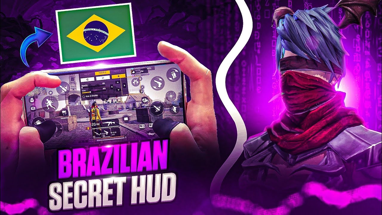 BRAZILIAN🇧🇷 SECRET CUSTOM HUD FASTEST 3 FINGER HUD | 3 FINGER SUPER MOVEMENT CUSTOM HUD | MALIK FF