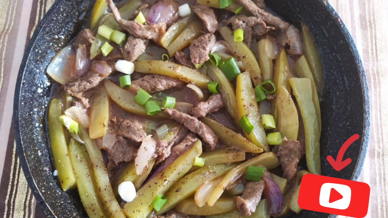 Recette de sauté boeuf/Christophine à la chinoise