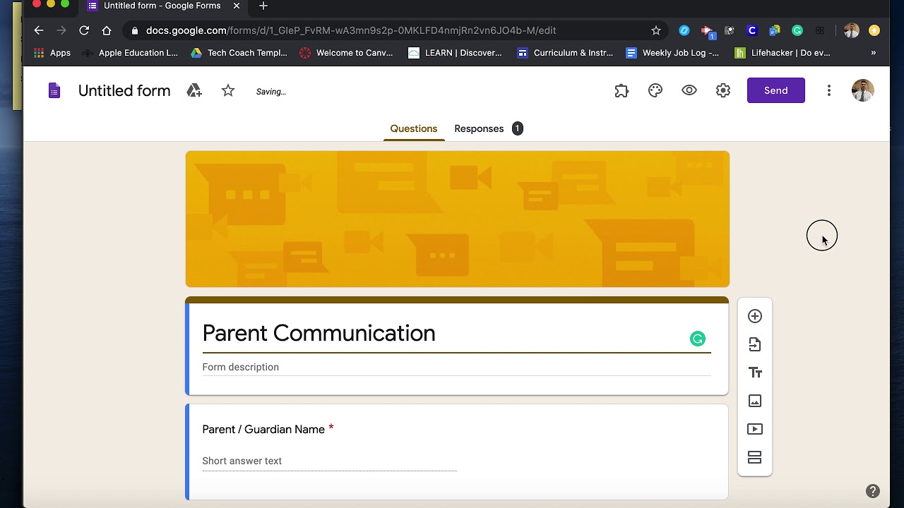 Принудительное создание копии ваших форм Google для совместного доступа к ним.